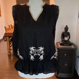 Solitaire embroidered top L